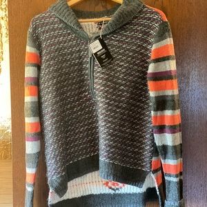 Smart wool half zip sweater, medium
